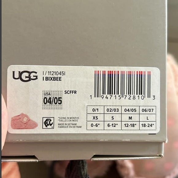 Ugg Baby Boots Sz 4-5 Bixbee Pink Sherpa - Picture 3 of 3